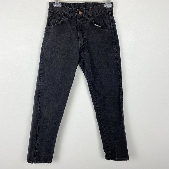 Black Straight Leg Jeans 24 